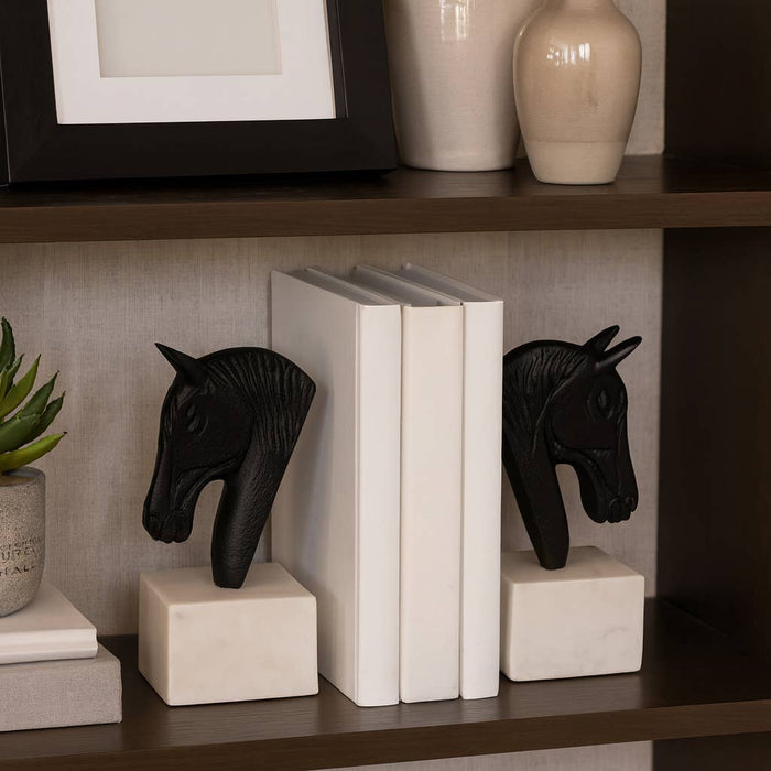 Horse Head Bookends
