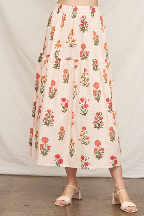 Fleur Cotton Maxi Skirt