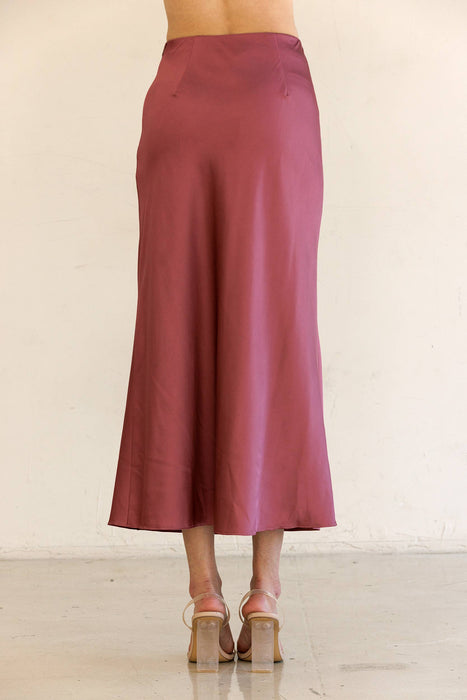 Meet Me In Burgundy Skirt