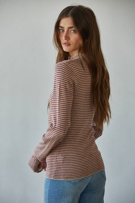 Hailee Striped Knit Top