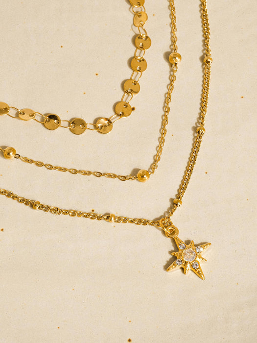 Layered Star Necklace