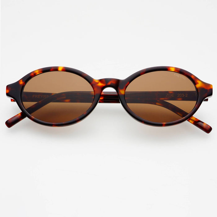 Zoe Acetate Round Womens Sunglasses