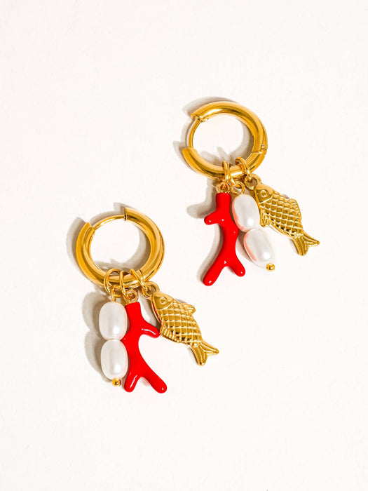 Poisson Pearl Earring