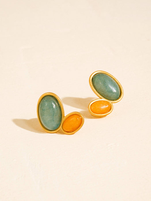 Natural Stone Earrings