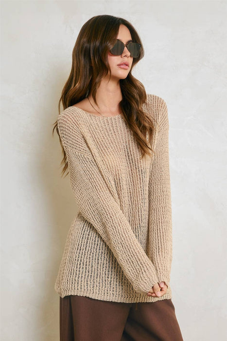 Open Knitted Sweater