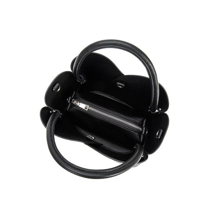 Black Tulip Handle Bag