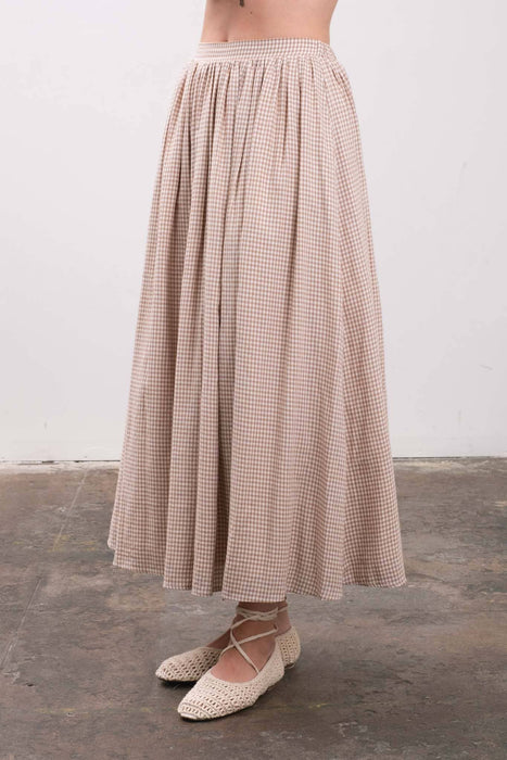 Plissé Midi Skirt