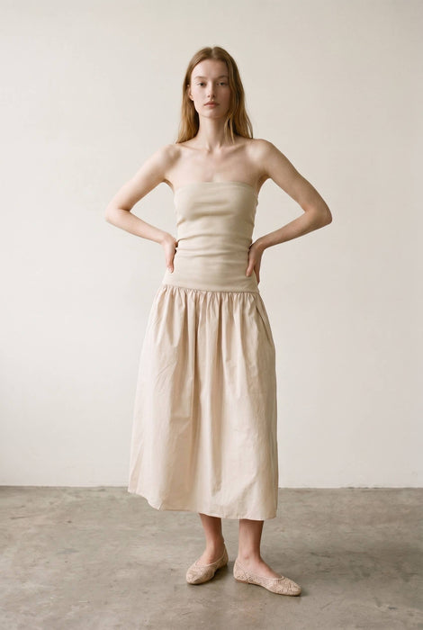 Kitt Strapless Knit Midi Dress