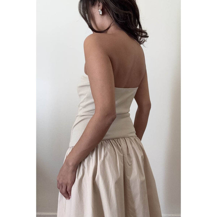 Kitt Strapless Knit Midi Dress