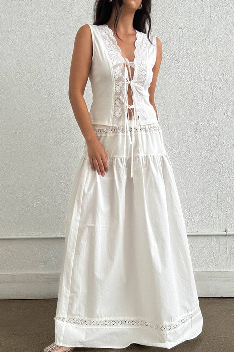 Eyelet Two-Piece Set