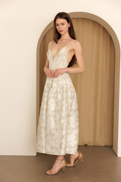 Helene Plisse Maxi Dress