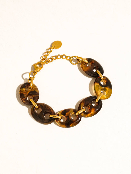 Oak Resin Link Bracelet