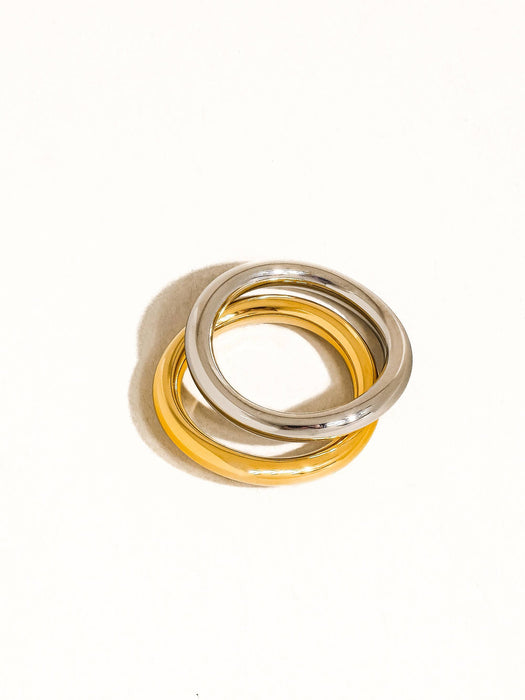 Andrée Double Two Tone Ring