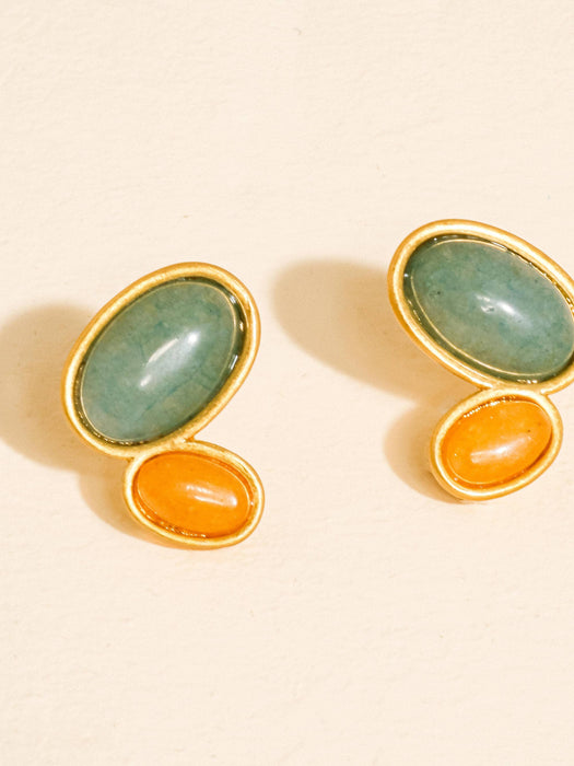Natural Stone Earrings