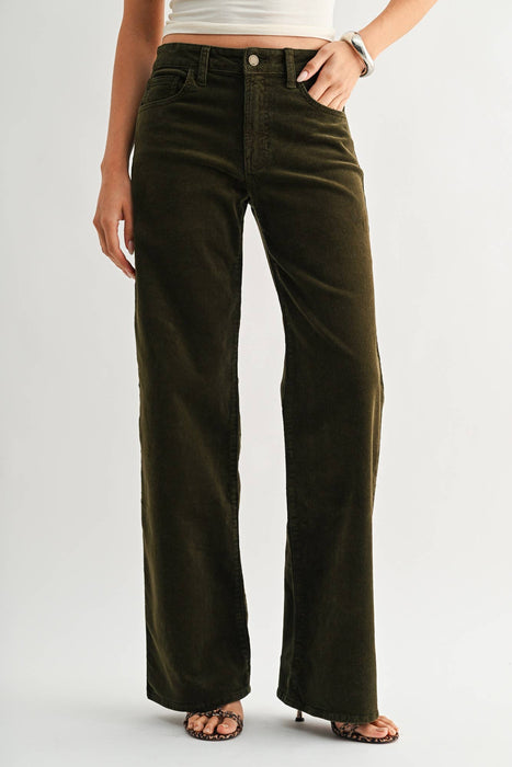 Olive Corduroy Pant