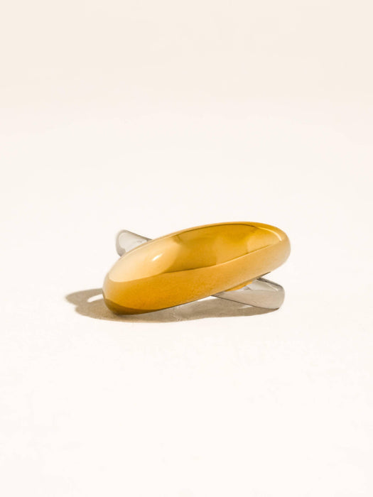 Two Tone Dome Band Ring