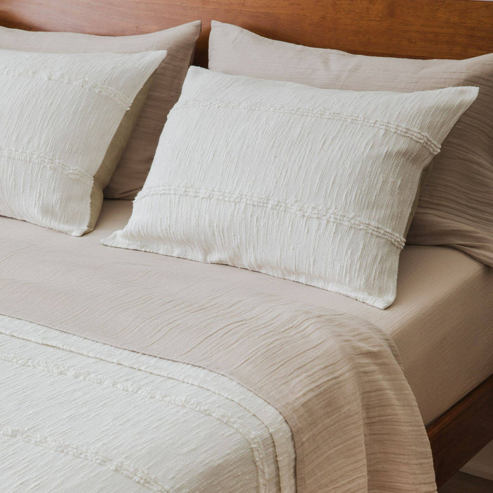 Serene Fringe Bedspread & Sham Set