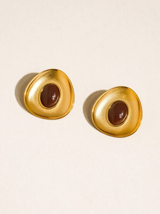 Ovale Stone Studs
