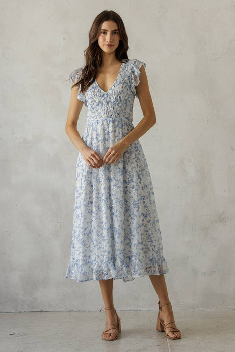 Fleur Bodice Midi Dress