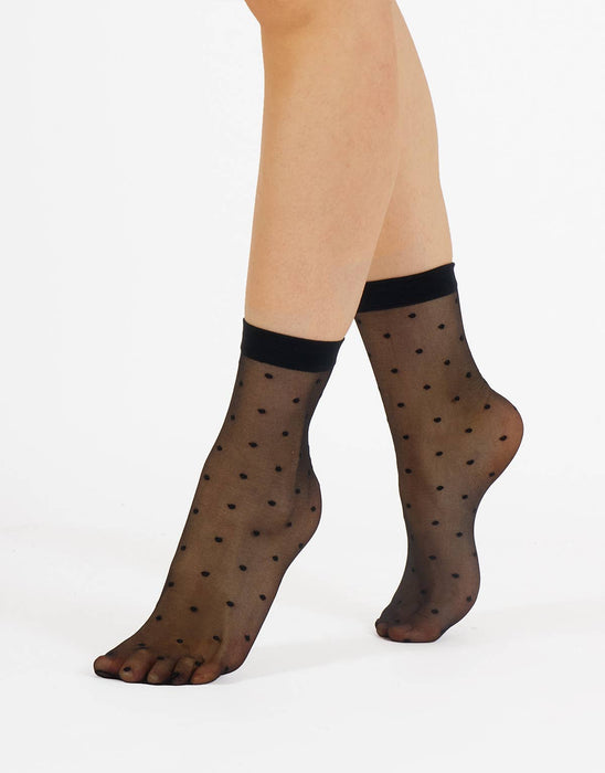 Sheer Polka Dots Socks