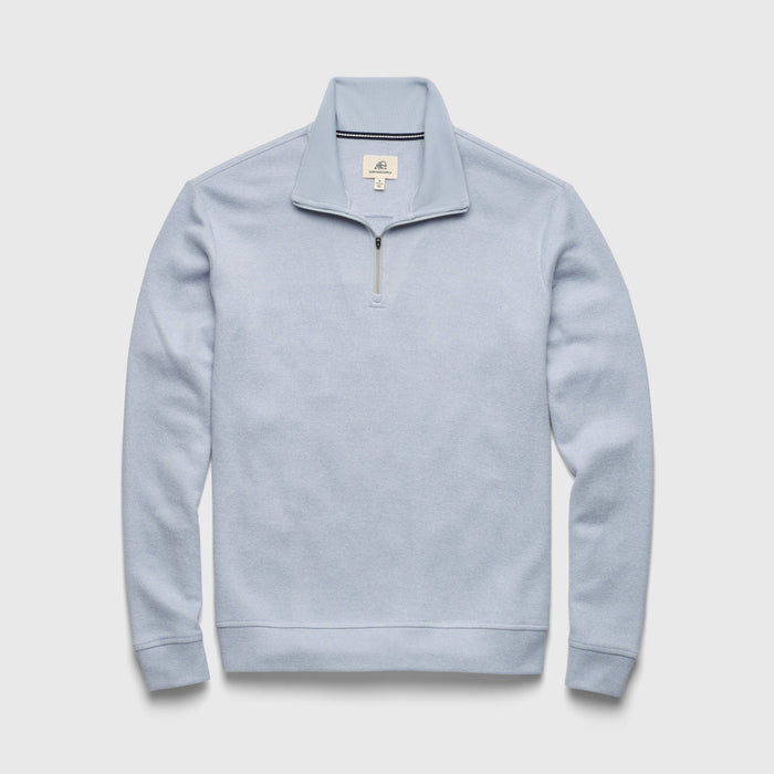 Bobby Cashmist Fleece Quarter Zip - Light Blue Heather