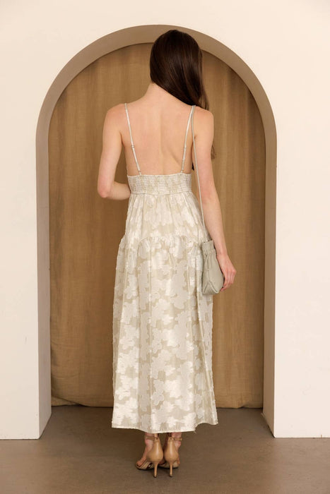 Helene Plisse Maxi Dress