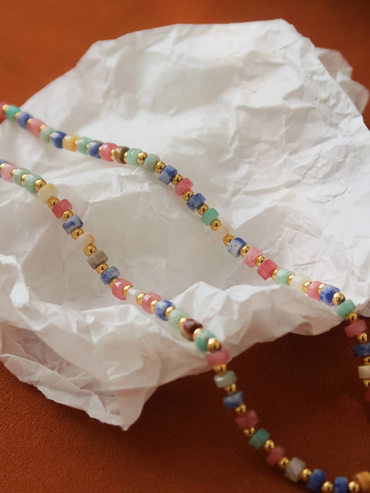Pastel Beaded Necklace