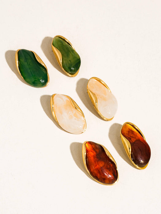 Resin Drop Earrings