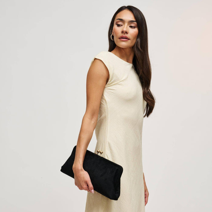 Kristin - Faux Suede Clutch