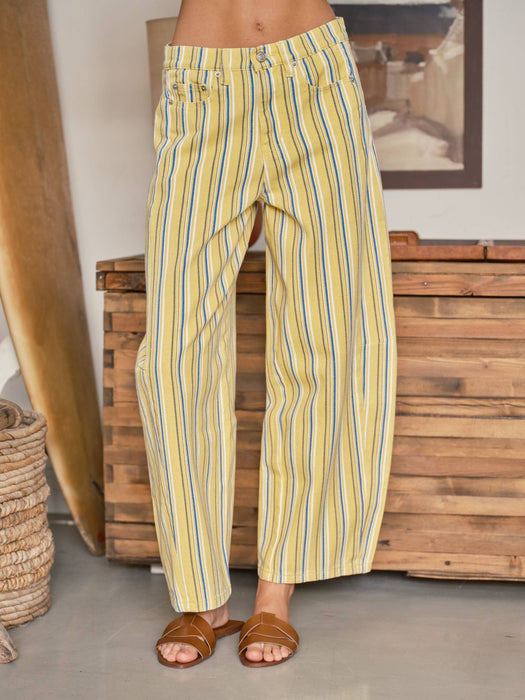 Sunny Stripe Barrel Pants