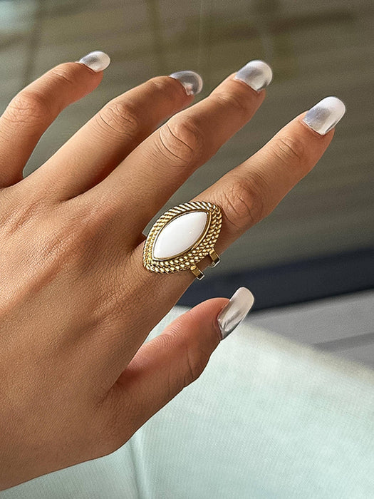 Vintage Oval Stone Ring