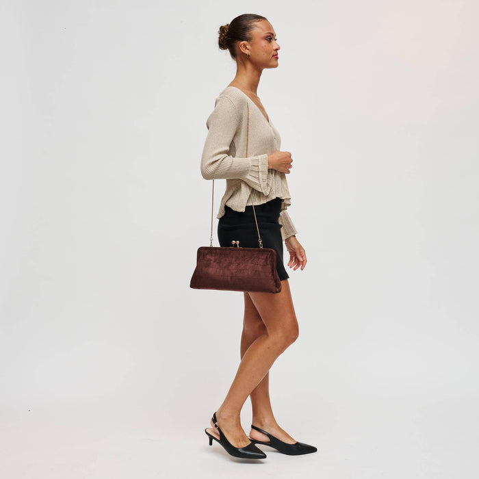 Kristin - Faux Suede Clutch