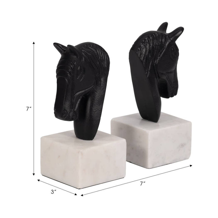 Horse Head Bookends
