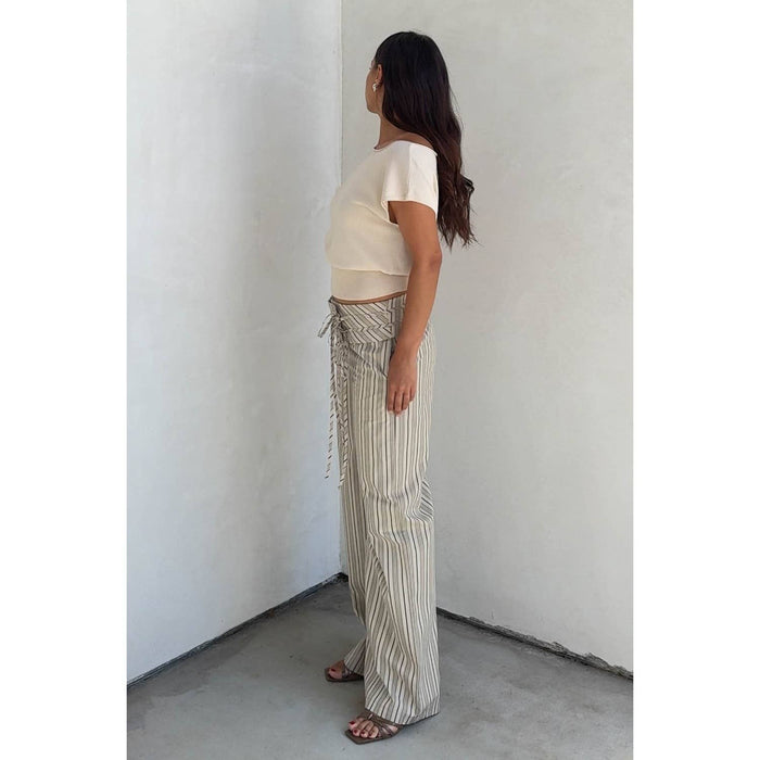 Bellissima Striped Folded Waist Pants