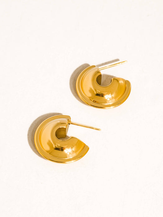 Dome Hoop Earrings
