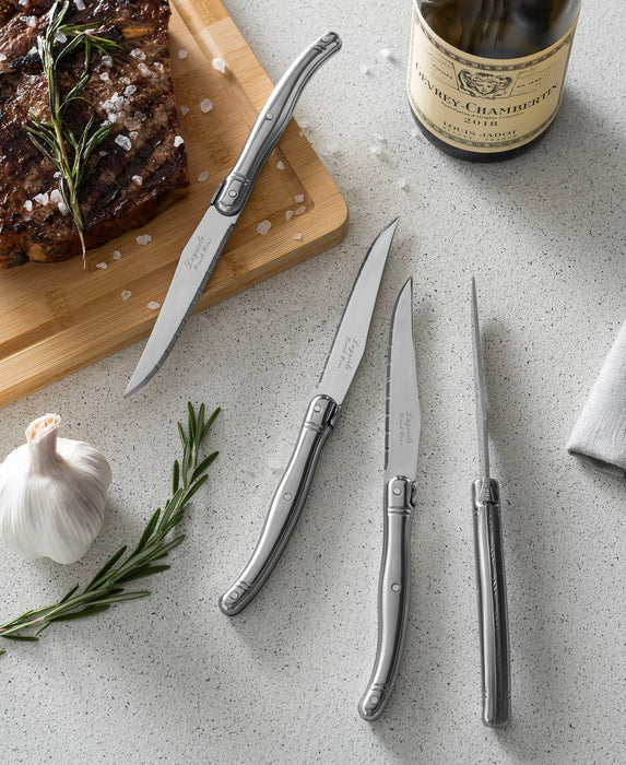 Laguiole Connoisseur 4-Piece Stainless-Steel Steak Knife Set