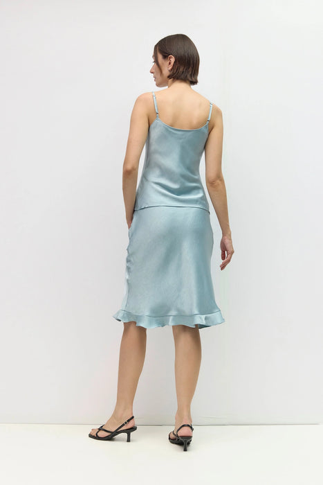 Elizabeth Knee Length Satin Skirt
