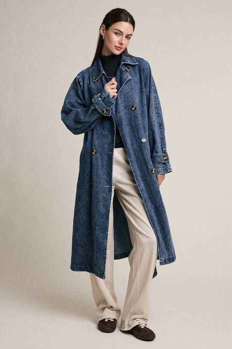 Denim Trench Coat