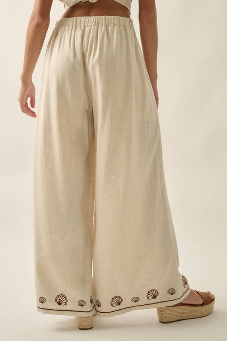 Shelley Pleated Linen Pants