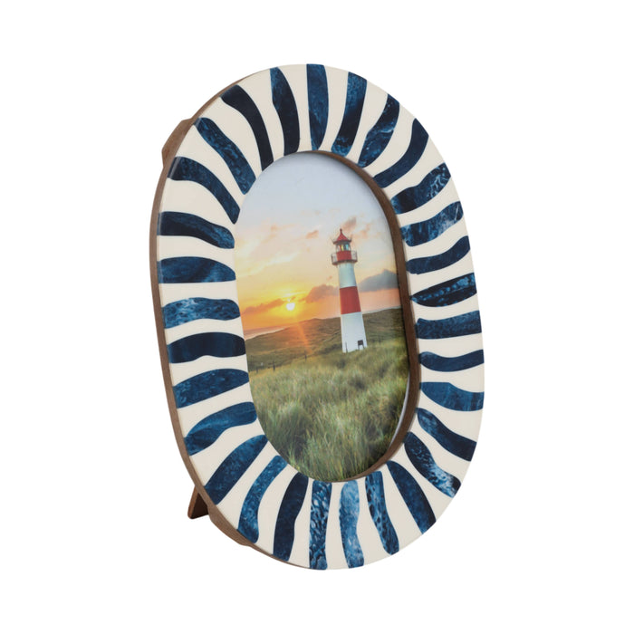 Blue and White Frame