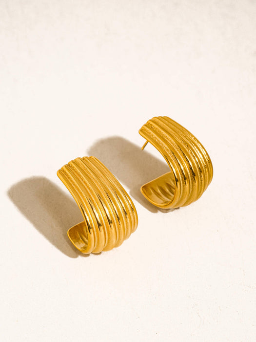 Luciana Ribbed Earring