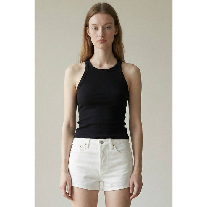 Ribbed Sleeveless Scoop Neck TankTop