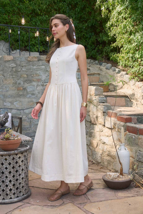 Kyra Boat Neck Midi Dress
