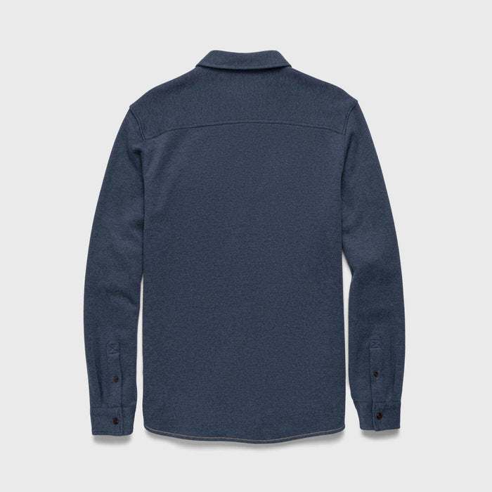 Rex Rib Knit Shirt - Navy Heather