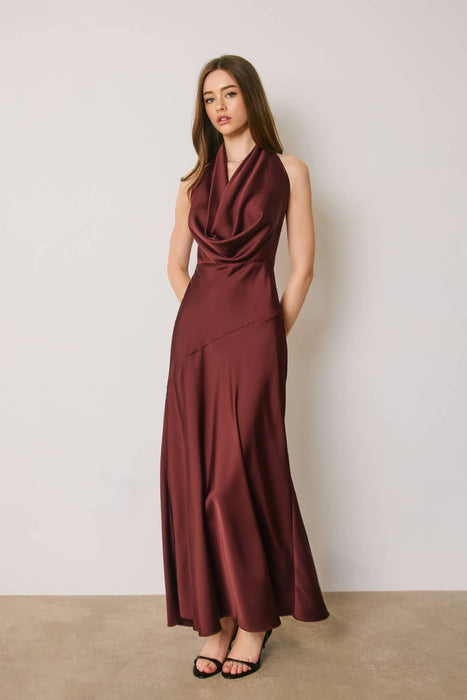 Raffine Halter Neck Maxi Dress