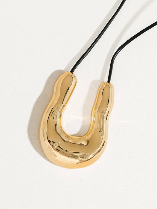 Modern Horseshoe Necklace