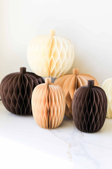 Honeycomb Paper Pumpkins