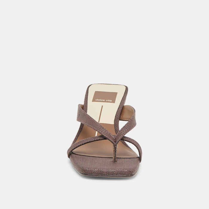 Brevel Heels Chocolate Raffia