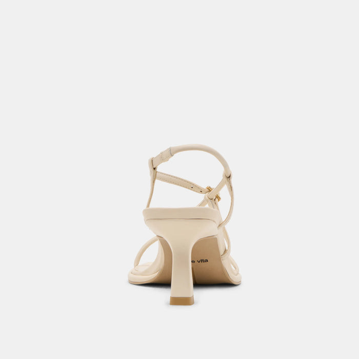 Mylee Heels Creme Leather