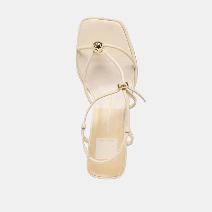 Mylee Heels Creme Leather